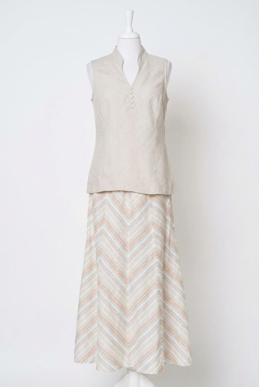 NEW STELLA CARAKASI in line top in flax